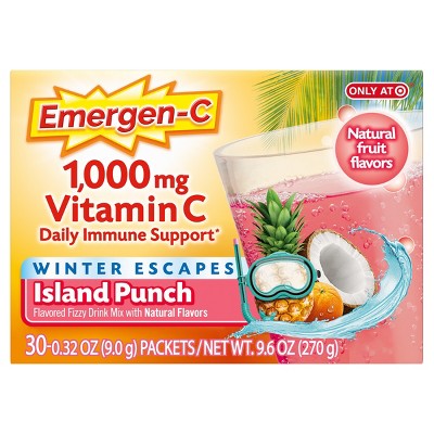 Emergen-C Island Punch Vitamin C Powder - 30ct