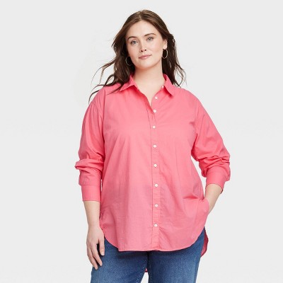 long sleeve pink tunic
