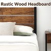 Farmhouse Bed Frame with Headboard & Footboard, Durable Metal Platform Bed with Strong Wood Slats Support, Noise Free, No Box Spring Needed - 3 of 4