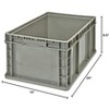 Quantum Storage Systems Stacker Straight Wall Container, 24"L X 15"W X 9-1/2"H, Up To 175 Lbs. - 3 of 3