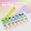 MEDca Pill Organizer: Large Organizer w/ Weekly and Daily 4-Times/Day Compartments for Morning, Noon, Evening, Night: BPA-Free - 3 of 4
