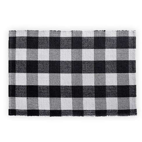 Farmhouse Living Buffalo Check Woven Kitchen Mat - Elrene Home Fashions ...