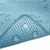 Home Mart Goods Gulf Blue Non-Slip Foam Bathtub Shower Mat With Suction Cups - 3 of 3