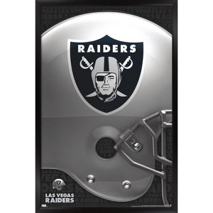 Trends International NFL Las Vegas Raiders – Logo 20 Framed Wall Poster Prints - 1 of 4