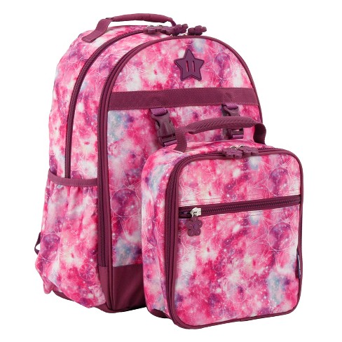 Jworld Duet Kids 18 Backpack With Detachable Lunch Box Purple Galaxy Target