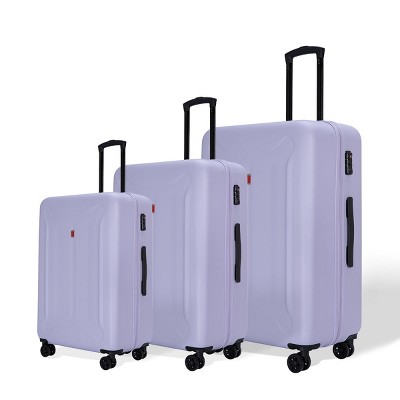 3 Piece Lightweight and Durable ABS Luggage Set with 360° Silent Wheels and TSA Lock - NTBAY