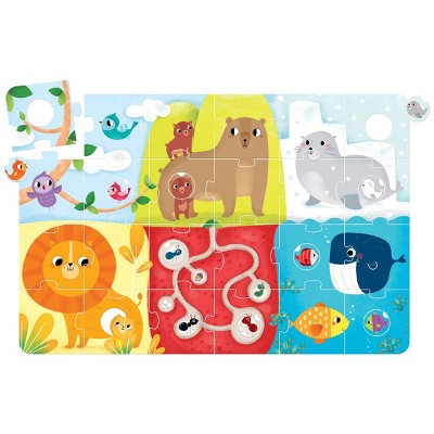 Blue Panda 100-Piece Giant Floor Puzzle, Rainbow Unicorn Jumbo