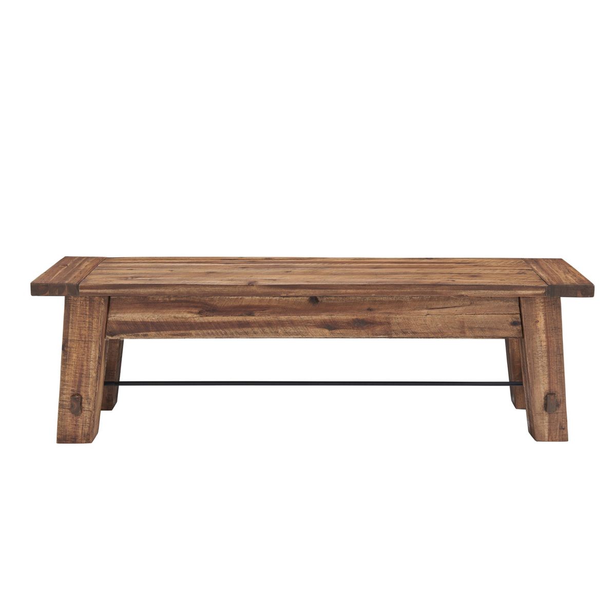 Durango Industrial Wood Coat Hook Shelf and Bench Set Dark Brown - Alaterre: Rustic Hall Tree, Mudroom Storage - thumbnail 6