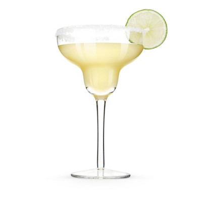 Clear Crystal Stemmed Margarita Cocktail Glasses, 10 oz, Set of 4