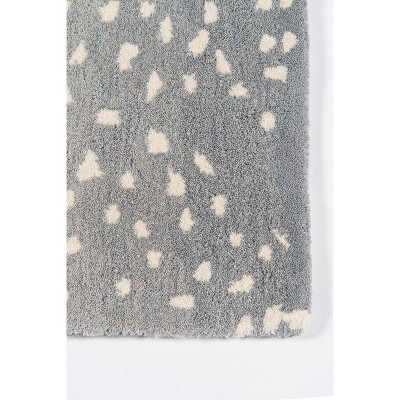 Blue and Gray Hand-Tufted Wool Rectangular Area Rug