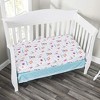 Everyday Kids 3-Piece Mermaid Crib Bedding Set for Girls – Includes Quilt, Fitted Sheet & Dust Ruffle – Underwater Nursery Theme - 3 of 4