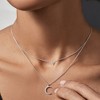 Ross-Simons 0.20 ct. t.w. Diamond Star and Moon Layered Necklace in Sterling Silver Size 18 - 4 of 4