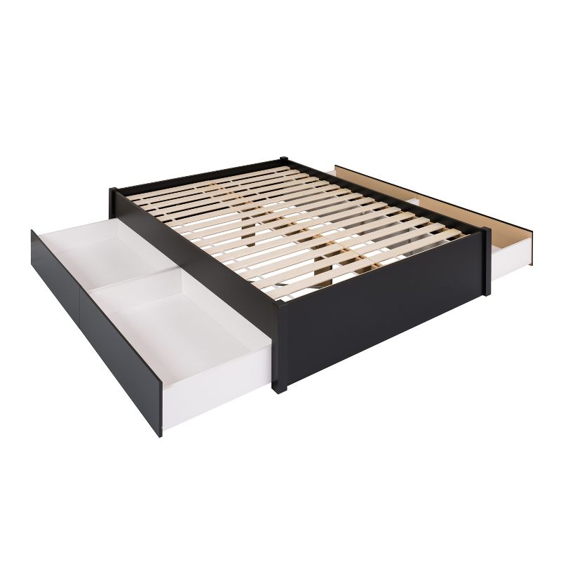 Select 4 - Post Platform Bed with 4 Drawers - Prepac, 3 of 7