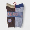 Aeropostale Men's 8-Pack Dress Crew Socks - Comfortable & Stylish for Everyday Wear - Lightweight, Stretchy & Moisture Wicking - 3 of 4