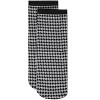 Memoi Women's Opaque Houndstooth Crew Sock Black One Size - 3 of 3