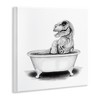 Stupell Industries Funny T-Rex Bathtub Washroom Wall Plaque Art - 2 of 4