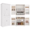 Okak Farmhouse Wooden Kitchen Sideboard Cabinet with Storage Drawers & Adjustable Shelves, Coffee Bar Buffet Cabinet for Dining Room - 4 of 4