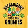 Men's - Instant Message - Shenanigans With My Gnomies Short Sleeve Graphic T-Shirt - 2 of 4