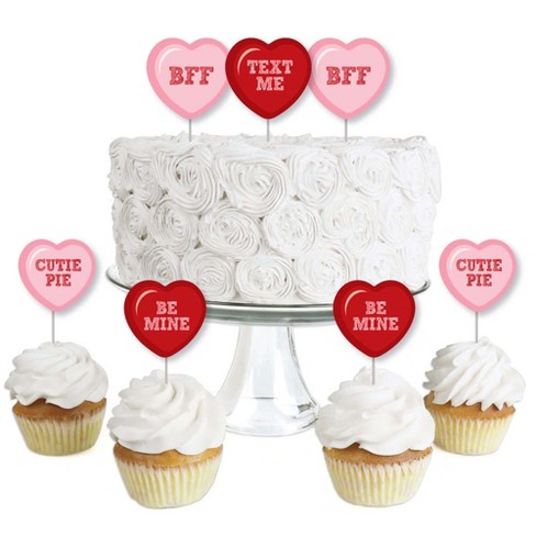 Valentine's Day Cupcake Stickers