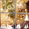 Unique Bargains Christmas Decorations for Windows and Home Christmas Window Clings Party Supplies White 1 Set - 3 of 4