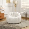 Bean Bag Chair Modern with Ergonomic Backrest and Anti-Slip Base for Living Room 39.7" Wide-3irtyhousy - 2 of 4