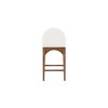 Meridian Furniture,Waldorf Cream Boucle Fabric Stool - 2 of 4