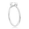 Diamonds D'Argento Sterling Silver, Lab-Grown Oval Emerald & Natural Diamond Ring - (9 Stones) - Available Sizes:  8 ,  7 ,  6 - 2 of 3