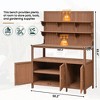 YOOCOZZ Outdoor 50.2" Solid Fir Wood Potting Bench, Planting Table with Large Countertop - 2 of 4