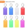 Unique Bargains Plastic Key Tag with Split Ring Labels Window 8 Assorted - 3 of 4