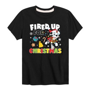 Boys' - Paw Patrol - Fired Up For Christmas Short Sleeve Graphic T-Shirt - 1 of 4