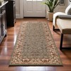 Traditional Floral Scroll Indoor Runner or Area Rug by Blue Nile Mills - 2 of 4