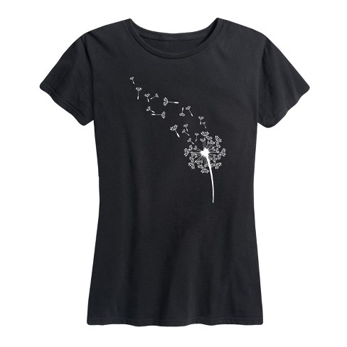 Women's - Instant Message - Dandelion Seeds Short Sleeve Graphic T-Shirt - image 1 of 4