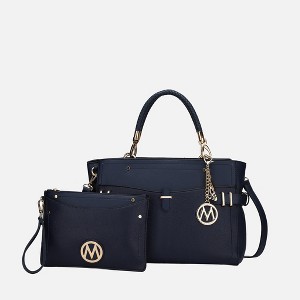 MKF Collection Tenna Vegan Leather Women’s Satchel Bag 2-Piece Set by Mia K - 1 of 1
