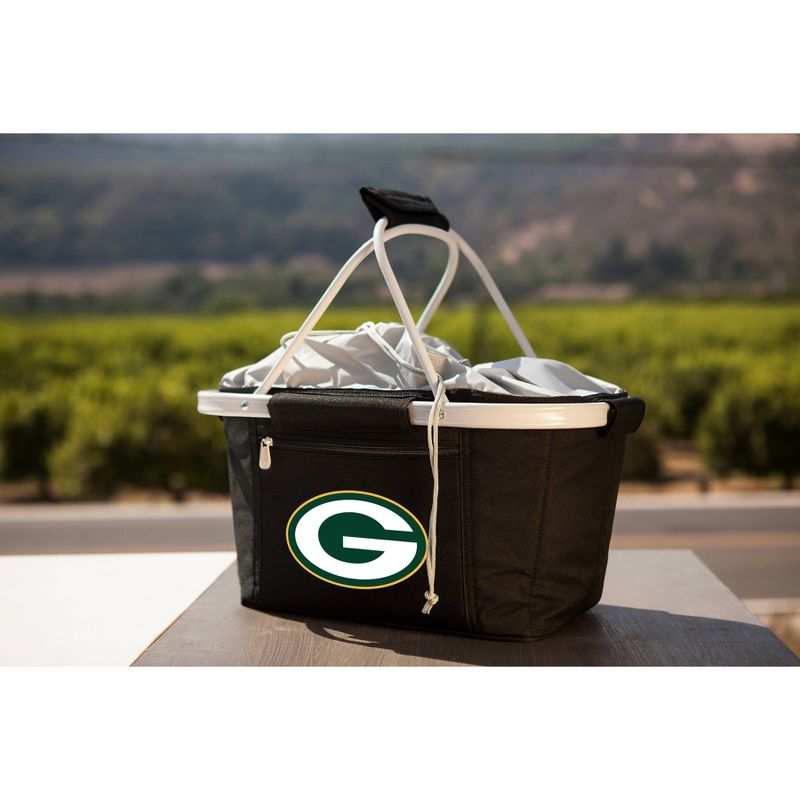 Picnic Time NFL Team Metro Basket Collapsible Tote Black - 19.53qt, 2 of 9