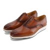 Gino Vitale | Men's Handcrafted Genuine Leather Hybrid Casual Brogue Dress Shoe - 3 of 4