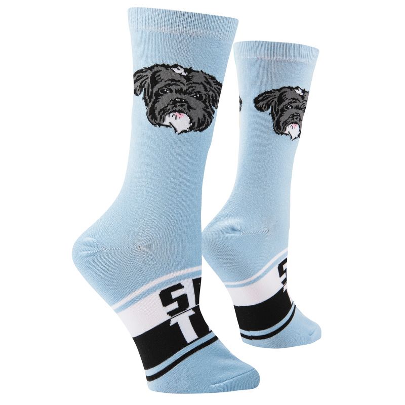 Cool Socks Cute Dog Breed Fun Print Novelty Crew Socks for Women, Size 5-10, 3 of 6