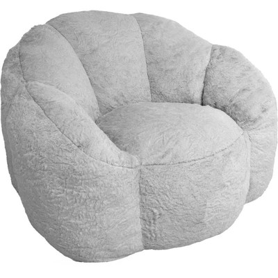 Gikpal 47'' Jumbo Bean Bag Chair for Adults & Teens, Oversized Bear Paw Plush Bean Bag Sofa with Armrests, High-Density Memory Foam Filling