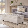Storage Ottoman,Storage Ottoman Bench For Bedroom,Fabric End Of Bed Storage Bench, Button Tufted Footstool For Living Room Bedroom-Cuddlewood - 2 of 4