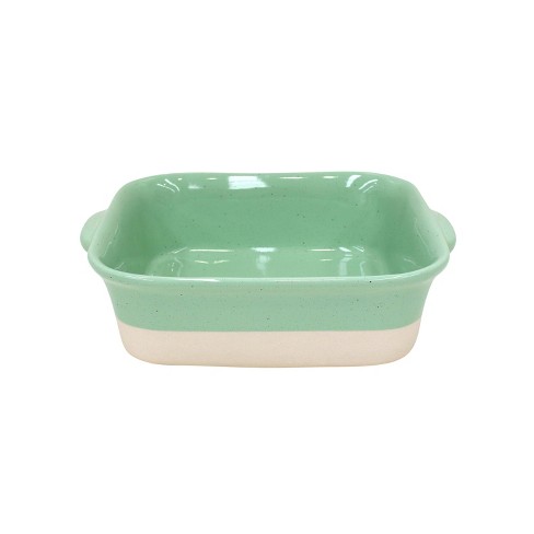 Martha Stewart Tilden 15 in. x 10 in. Rectangular Stoneware Baker in White