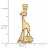 Black Bow Jewelry 14k Yellow Gold Plated Sterling Silver Alpha Epsilon Phi Greek Life Medium Pendant - 2 of 3