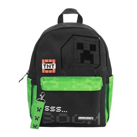 Minecraft TNT & Creepers 16.5” Adult Black Backpack