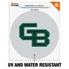 University of Wisconsin  Green Bay Secondary Logo Automotive Car Window Locker Circle Bumper Sticker - 2 of 4