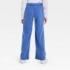 Girls' Pull-On Wide Leg Terry Pants - Cat & Jack™ - 2 of 3