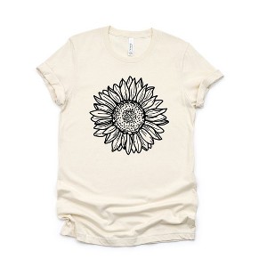 Simply Sage Market Women's Sunflowers Short Sleeve Graphic Tee - 1 of 4