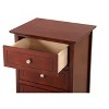 NicBex 3 Drawer Nightstand End Table,Wood Side Table with Round Knob Handles for Bedroom,Living Room,Bedside - 4 of 4