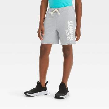 Boys' 'Summer Vibes' 'Above Knee' Graphic Pull-On Shorts - Cat & Jack™ Gray