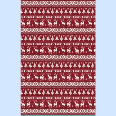 Fulvari Christmas Rug Washable Rugs,Christmas Tree Rug Non-Slip Low Pile Indoor Holiday Decor Carpet for Living Room Bedroom Dining Room