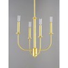 Maxim Lighting Wesley 4 - Light Chandelier in  Satin Brass - image 4 of 4