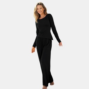 Women's Black Loungewear Set for Ultimate Comfort - Cupshe - 1 of 4