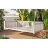 Whisen Minimalist Twin Size Wooden Porch Swing Bed with Secure Sloped Design & Rope Hanging System for Patio or Backyard - 2 of 4